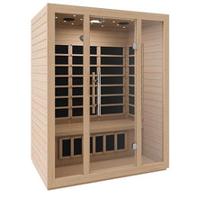 SteamSpa 3 Person Hemlock Wooden Indoor Sauna with Bluetooth & Touch Control