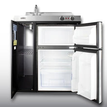 Summit C30ELBK 30-Inch All-In-One Kitchenette, Black/Stainless