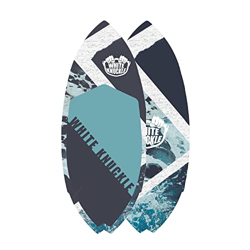 White Knuckle The Wash Wakesurf Board - All-Around Surf Style Board Blue Navy Blue White