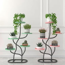 RomildaYuan Light Luxury Plant Stand Indoor Outdoor Plant Shelf Metal 5 Tier Flower Pot Holder Display Vertical Flower Rack Wrought Iron Corner Planter Rack Nordic Display Rack For Garden Patio Lawn