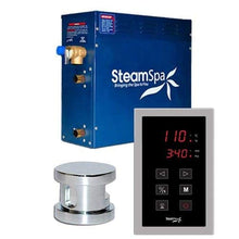 Steam Spa Oasis 9KW Acu-Steam Bath Generator Package Chrome