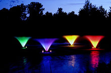 Kasco 1HP J Series Aerating Pond Fountain with LED Lighting White