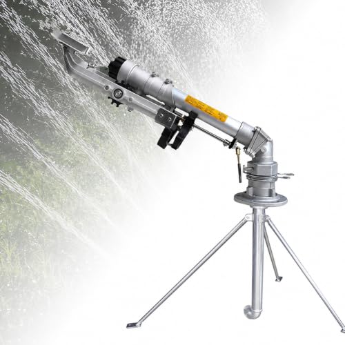 Farm Irrigation Sprinkler, 360° Rotary Large-Area Watering Spray withstand