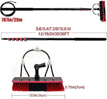 Cleaning Brush Telescopic Pole Cleaning Brush, Water Supply Pole Kit, Cleaning Photovoltaic Solar Panels, Cleaning Set Equipment Extension Pole ()