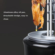 Dntum Multi-Function Vertical Rotisserie Oven, Electric Grill Smokeless, Broil Roasting Kebab Rack, Rotating Oven Barbecue Grill, with Timing Function, for Commercial and Home Use
