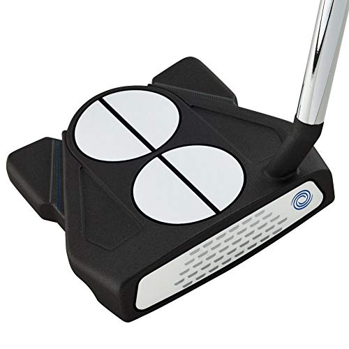 Odyssey Golf 2021 Ten Putter Right-Handed 2 Ball Lined Slantneck Pistol 34" Black Silver