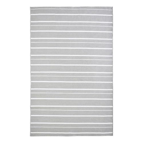 Renwil Rectangle Outdoor Rug with Cool Grey and White Stripe RCAYX-64895-912