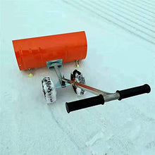 Snow Shovel Heavy Duty Rolling Snow Shovel with Adjustable Height Handle|Snow Pusher Used for Clear Snow On The Road Snow Pusher