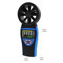 FRAHS Digital Anemometer, Handheld Vane Wind Speed Meter, Portable Digital Anemometer for Measuring Wind Speed
