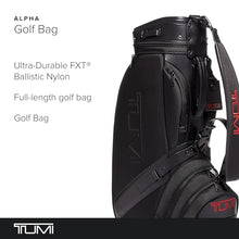 TUMI Mens Alpha Golf Bag Black