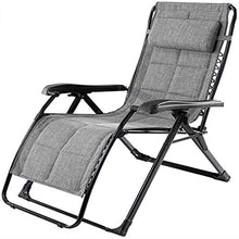 IIPOSAQQ Deck Chair Recliners Zero Locking Patio Outdoor Lounger Chair Oversize XL Padded Adjustable Recliner with Headrest Support 440lbs