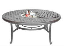 Nassau Outdoor Patio 52" Ice Tea Coffee Table Dark Bronze Cast Aluminum