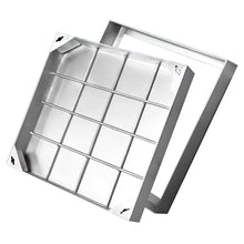 1pc Invisible Recessed Manhole Cover and Frame - 304 SS, 5cm/8cm Height, Heavy Duty for Driveways, Patios,Pavements(50x50x8cm)