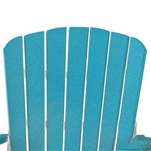 American Furniture Classics OS Home and Office Model 516ARW-K Double Balcony Height Glider with Center Table in Aruba Blue and White