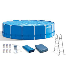 Intex Metal Frame Swimming Pool Set Blue