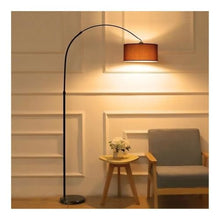 LUYOUBOZHU Floor Lamp Modern Arc Floor Lamp with Remote, Dimmable 3-Temp Black Standing for Living Room Bedroom