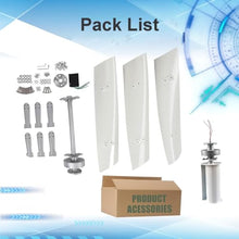 Jiayiyoux Windmill Wind Turbine Generator, 100W Portable Vertical Helix Wind Power Turbine Generator with Controller, 3 Blade Wind Generator Kit for Home Energy Supplementation,White,24V