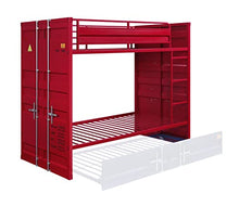 Acme Cargo Twin Over Twin Bunk Bed Red