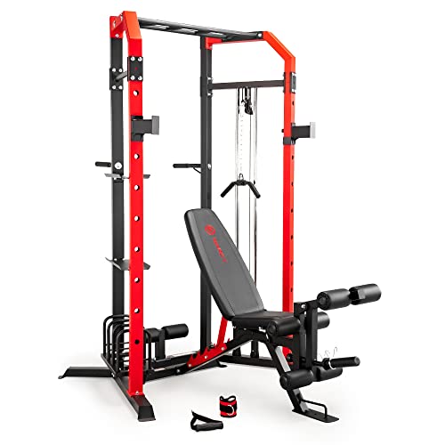 MARCY Power Cage System with Adjustable Weight Bench SM-7393 Multi