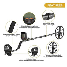 FENOKD Metal Detector, Metal Detector Professional Underground Depth Gold Detector Treasure 19.2KHZ High Frequency Detecting