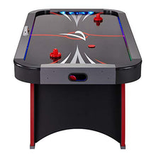 Fat Cat by GLD PRODUCTS Volt 7’ LED Illuminated Air Hockey Table Black