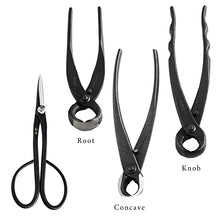 Wazakura Made in Japan 6PCS Bonsai Professional Tool Kit with Roll Bag: Japanese Yasugi Steel Satsuki Bonsai Scissors, Concave Branch Cutter, Knob Cutter, Jin Plier, Wire Cutter, Root Cutter