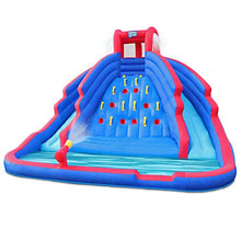SUNNY & FUN Ultra Climber Inflatable Water Slide Park with Climbing Wall Blue/Red