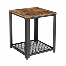 NRFJFOP Coffee Table Home Wrought Iron Sofa Side Tea Small Square