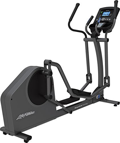 Life Fitness E1 Cross Trainer Elliptical Exercise Machine with Go Console Titanium