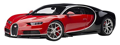 AUTOart Bugatti Chiron 1/12 Model Car Italian Red Nocturne Black