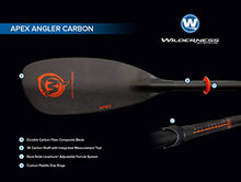 Wilderness Systems Apex Carbon Angler Kayak Fishing Paddle | Carbon Fiber Blade | Adjustable Shaft (240-260cm) Black