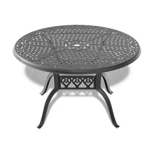 callmego Elegant Cast Aluminum Outdoor Patio Furniture Set with Comfortable Seat Cushions for Backyard, Deck, or Garden Use (Aluminium +5 Piece + Cushions-3)