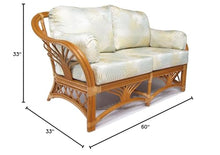 Sunrise Rattan Living Room Furniture Loveseat (#1691H-IB)