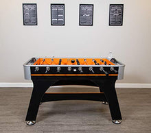 Hathaway Trailblazer 56-Inch Foosball Table with Electronic Scoring Black/Orange