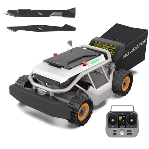 Mowrator S1 4WD 18Ah Remote Control Lawn Mower, Grip Tread Tries, 50° Slope