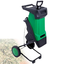 XygZythror Electric Leaf Mulcher Garden Shredder, Automatic 2400w Leaf Chipper Shredder, 2400w Electric Wood Chipper, for 0-40mm Branches and Leaves Green