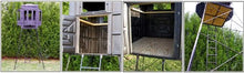 Hughes Hunting 4x4 Bow Blind & HP-67055 Adjustable Tower Bundle 5'-10' Foot Multicolor