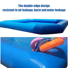 INTBUYING 23x23x1.8ft Large Inflatable Swimming Pool with 110V 800W Blower