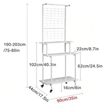 Hanging Plant Stand With Trellis & Hanging Bar Indoor Plant Display Shelf