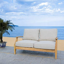 Safavieh Couture Patio Martinique Outdoor Loveseat Natural/White