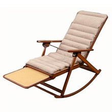 Chinese-Style Rattan Lounge Chair Split Sleeper Rocking Chair for Patio, Garden Balcony Handwoven Cane Chair for Ultimate Relaxation(Brown,107 * 93 * 54cm)