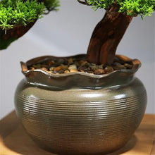 YXIANG56Q Fake Plants Simulation Bonsai Fake Green Plants Potted Plants Office Study Decorative Ornaments Hotel High-Grade Furnishings Bonsai Tree