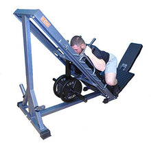 TDS 4-Way Hip Sled Leg Press HACK Squat Calf Raise DLX Pads Grey & Black