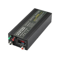 sujeniir Lithium Battery Charger 14.6V 80A 100Ah Solar Charger Current Voltage Adjustable for 12V 15V Lifepo4 Lithium Universal Chargers(60A with Clip Multi,UK Plug)