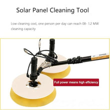 Solar Panel Electric Cleaning Brush, Water Fed Pole Brush for Solar Panels with Extension Rod,House Water Fed Pole Kit,Photovoltaic Panel Electric Cleaning Equipment(Mains+lithiumbatteryversion 3.5m)