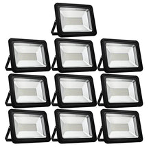 LED Flood Lights, 200W 3200K Warm White Outdoor Wall Lamp, 20000LM Waterproof Security Lightings, Warehouse Work Lights for Garden, Yard, Garage, Playground, Squares, 10 Pack