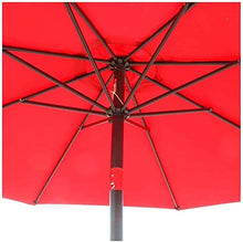 QZQHNYJ Outdoor Garden Parasols Garden Umbrella Parasol, 2.7M Tilting Parasols With Crank Handle, Adjustable Tilt Mechanism, Uv Protection, For Outdoor Balcon