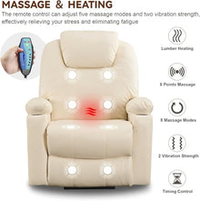 KTYUERGHK Power Lift Recliner with Heat Massage, USB-C Ports