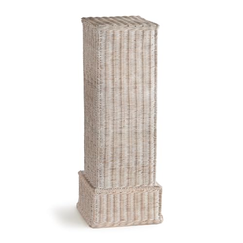 Napa Home & Garden 39" Charleston Rattan Woven Natural Tones Decorative Tall Pedestal Sculpture Home Living Room Sunroom Kitchen Floor Centerpiece Accent Piece Decor Decoration Tall Beige