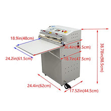 INTBUYING Industrial Vacuum Sealing Machine 110V for Food Packaging 23.6inch